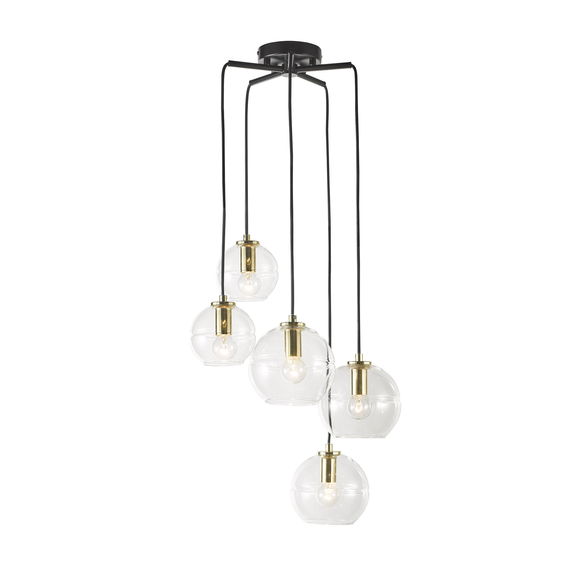 Buy Cluster Pendants Australia Reno Cluster 5 Lights Brass Metal - SL63825CL