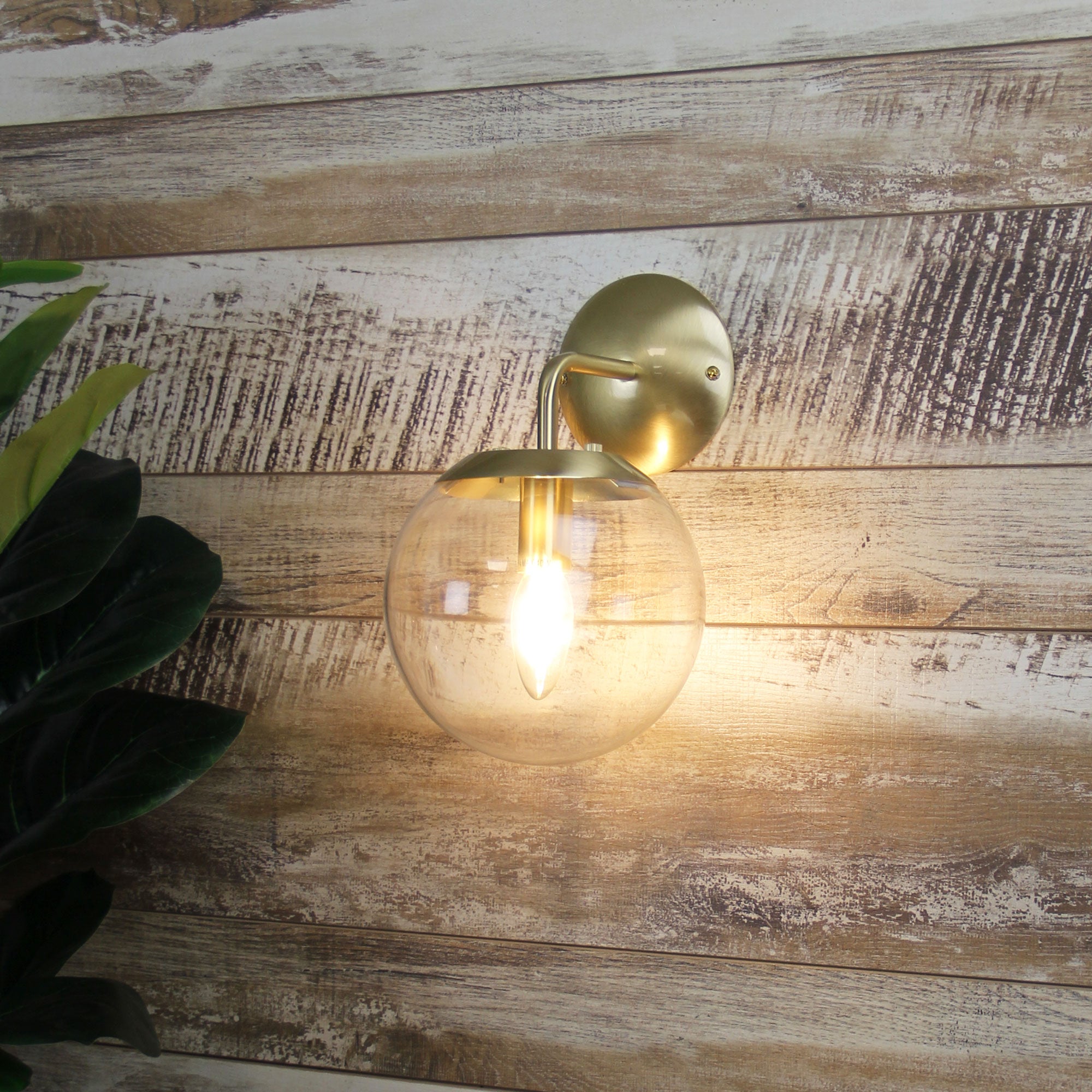 Buy Wall Sconce Australia Newton 1 Light Wall Light Brushed Brass - SL64451BB