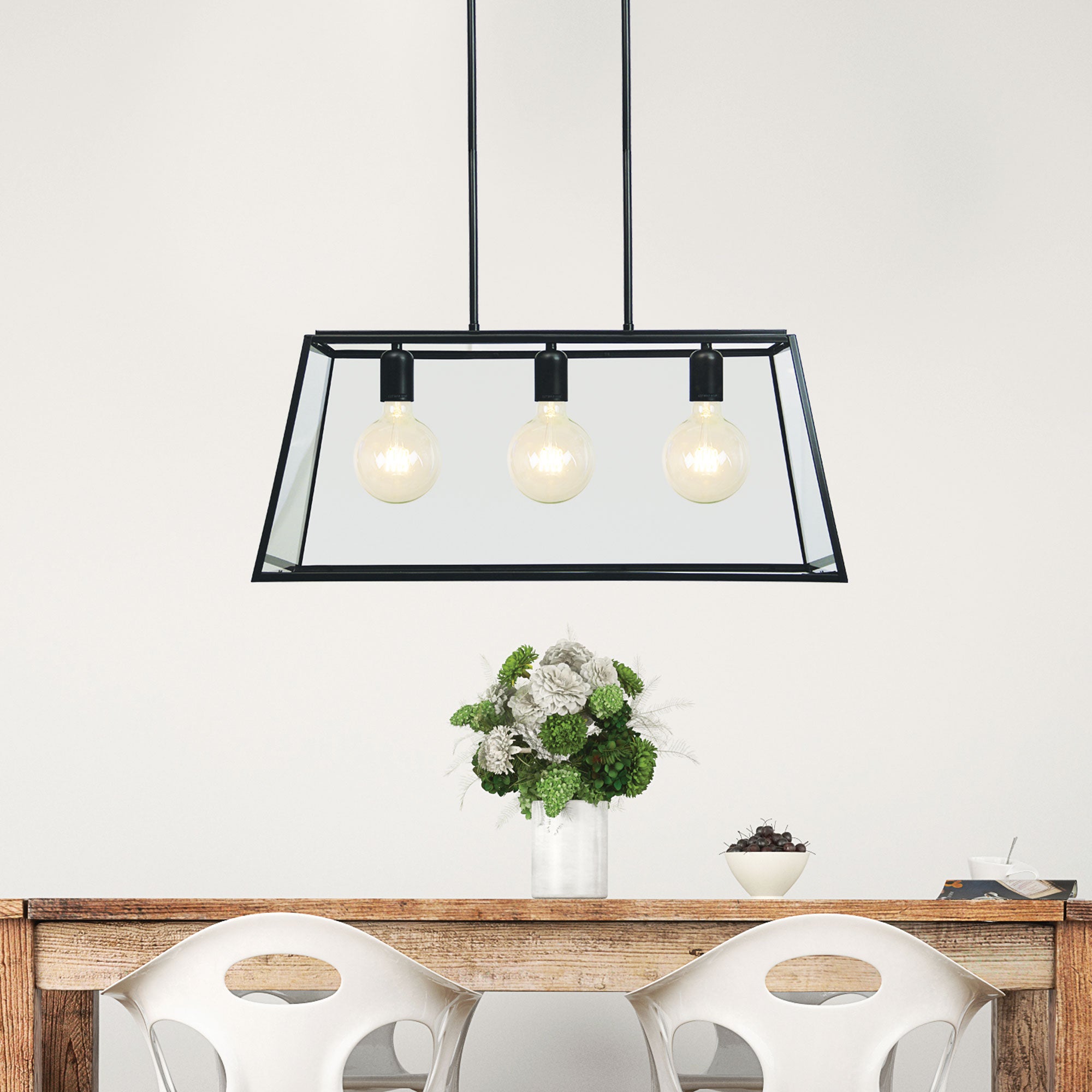 Buy Pendant Lights Australia Eaton 3 Light Pendant Matt Black - SL64903BK