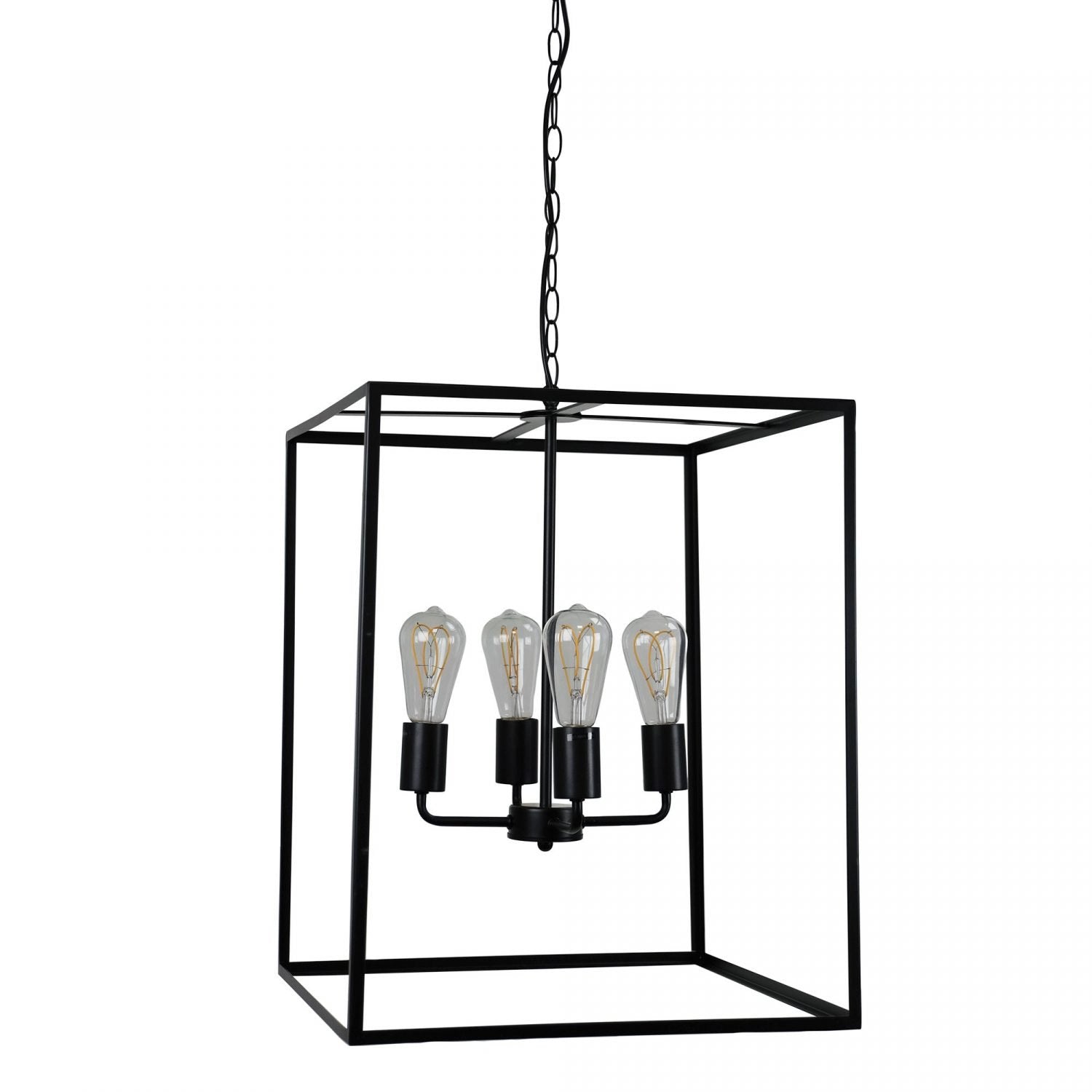 Buy Pendant Lights Australia Hampton 4 Light Pendant Black No Glass - SL64924BK
