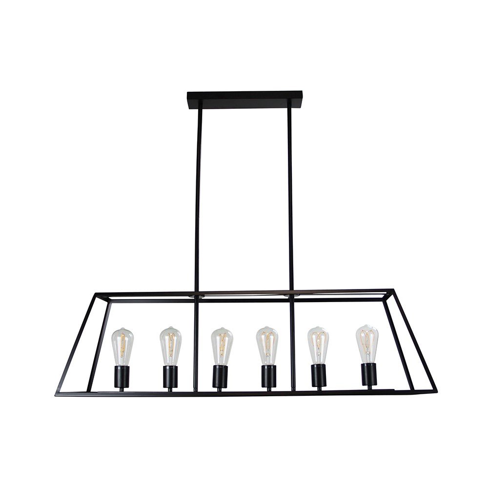 Buy Island Pendant Lights Australia Southport 6 Light Pendant Black - SL66906BK