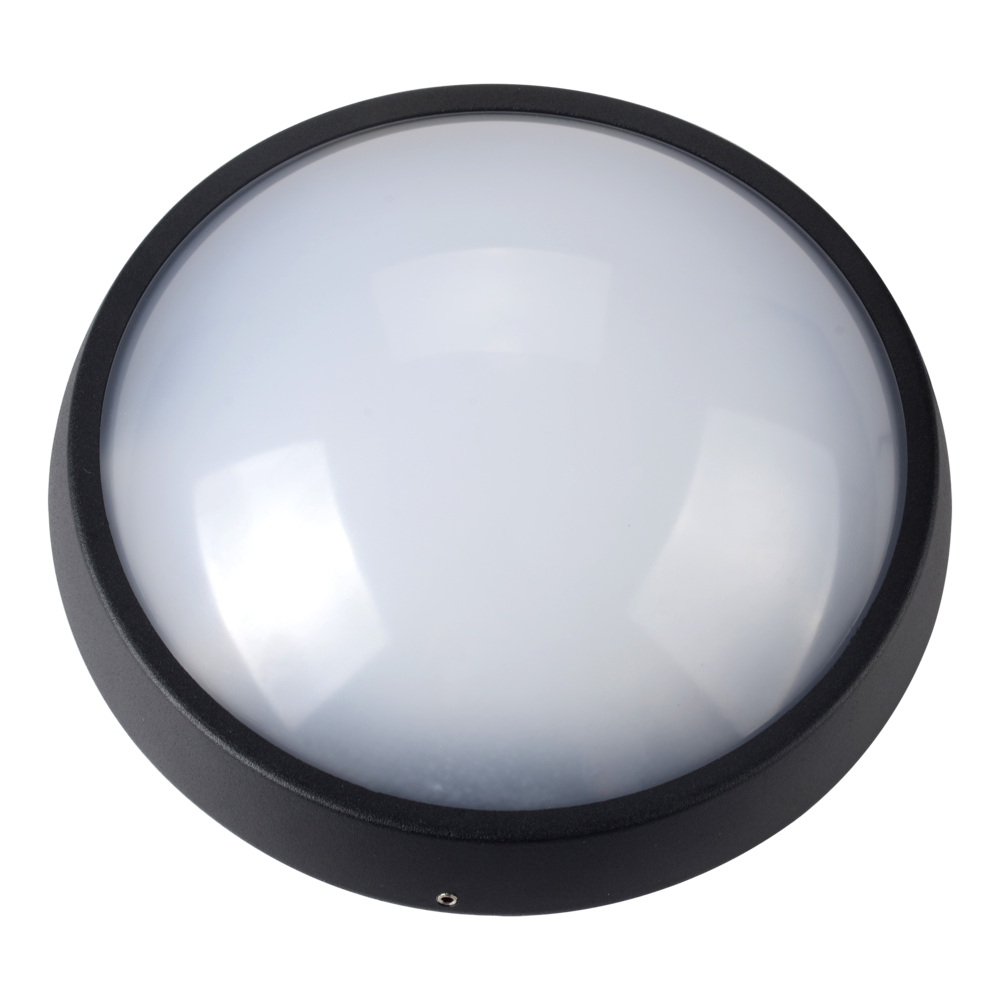 BUTTON Round LED Bunker Light Black 6W 5000K IP65 - SL7269DL BK