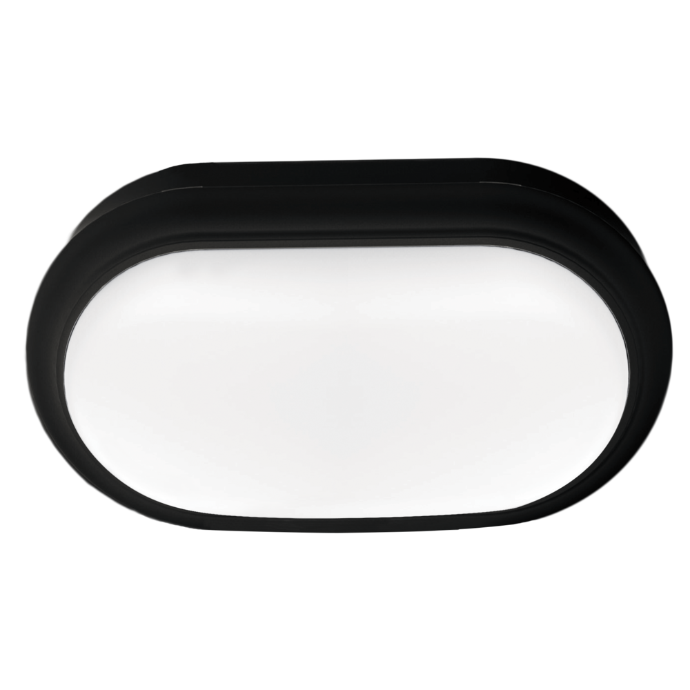 Buy LED Bunker Lights Australia Oval LED Bunker Light Black Polycarbonate 3CCT - SL7271TC/BK