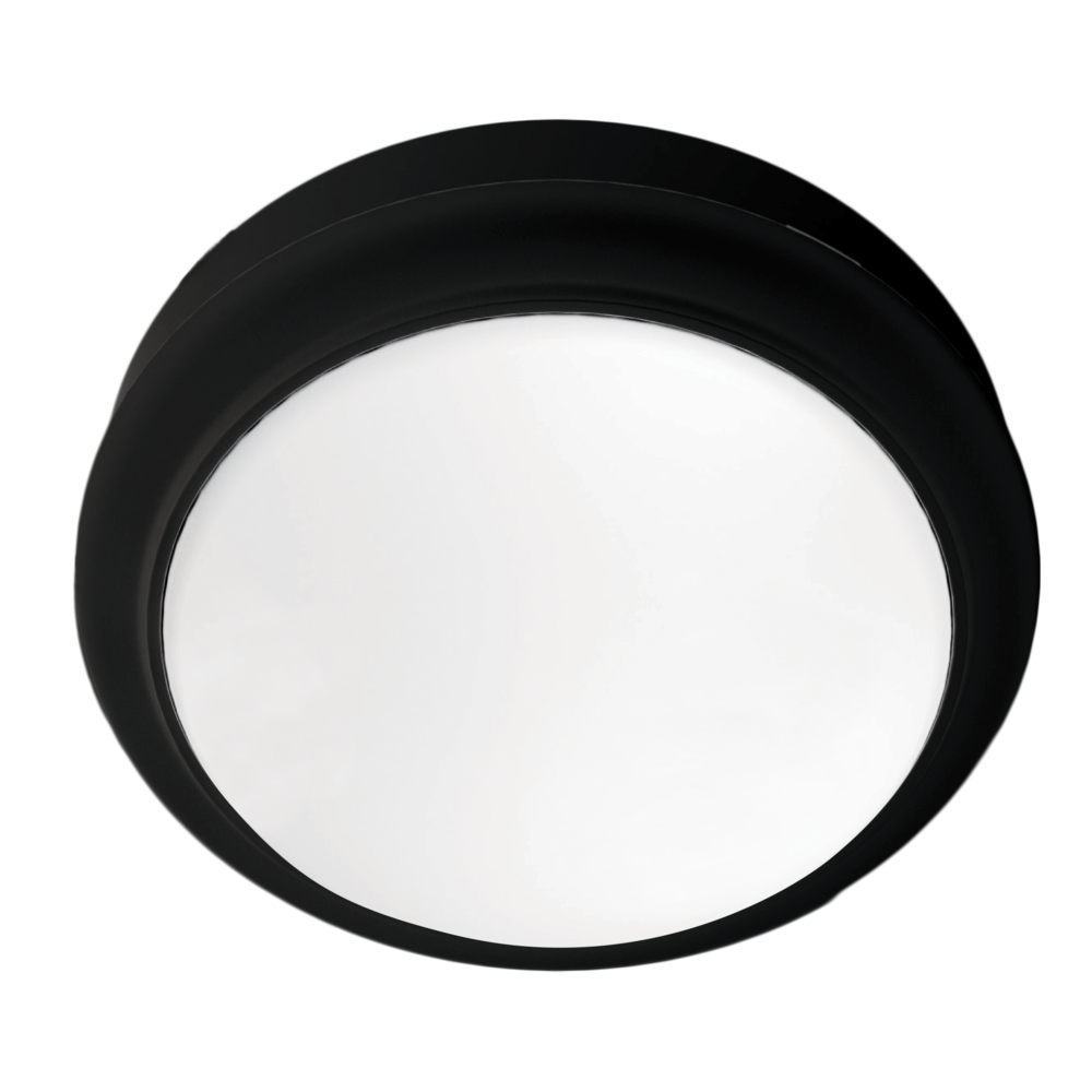 Round LED Bunker Light Black Polycarbonate 3CCT - SL7272TC/BK