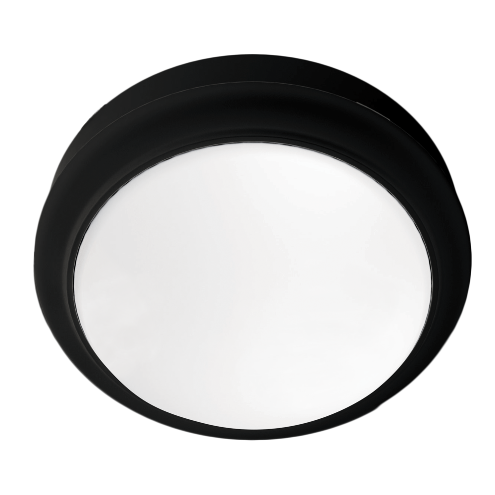 Buy LED Bunker Lights Australia Round LED Bunker Light Black Polycarbonate 3CCT - SL7272TC/BK