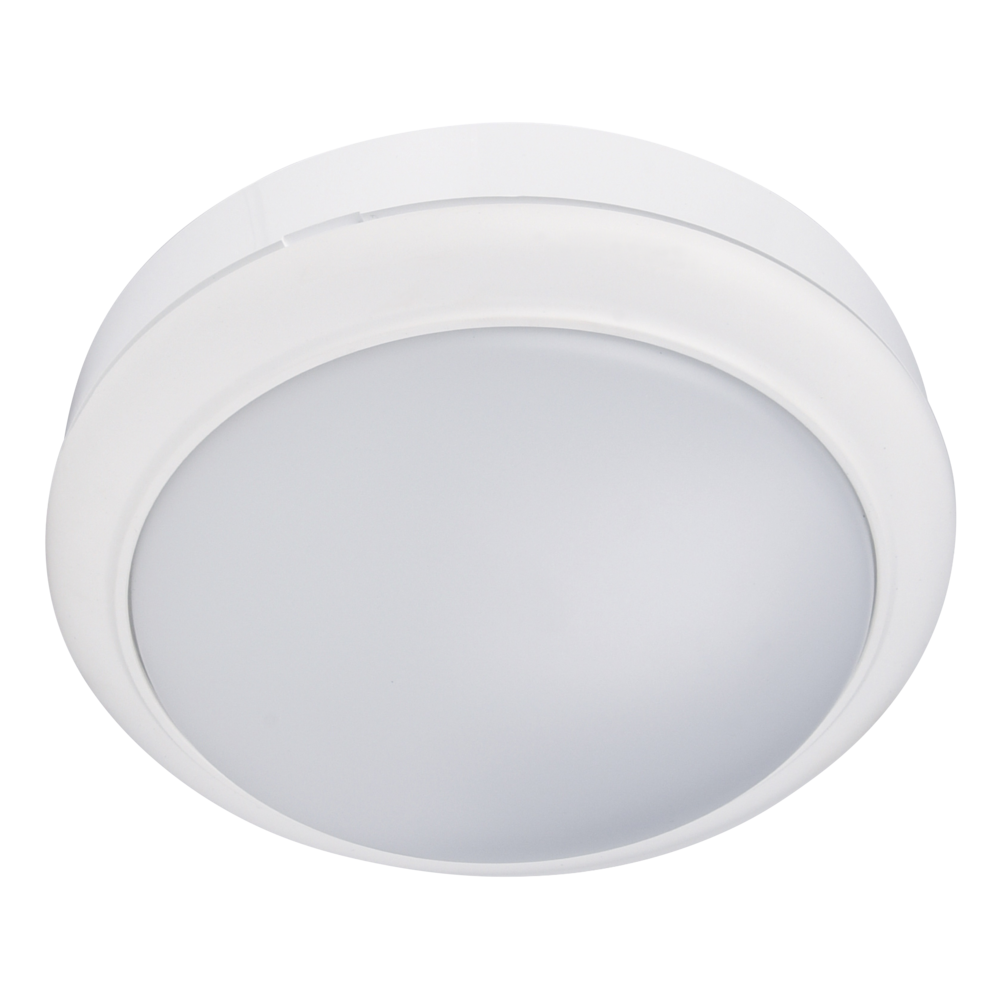 Buy LED Bunker Lights Australia Round LED Bunker Light White Polycarbonate 3CCT - SL7272TC/WH