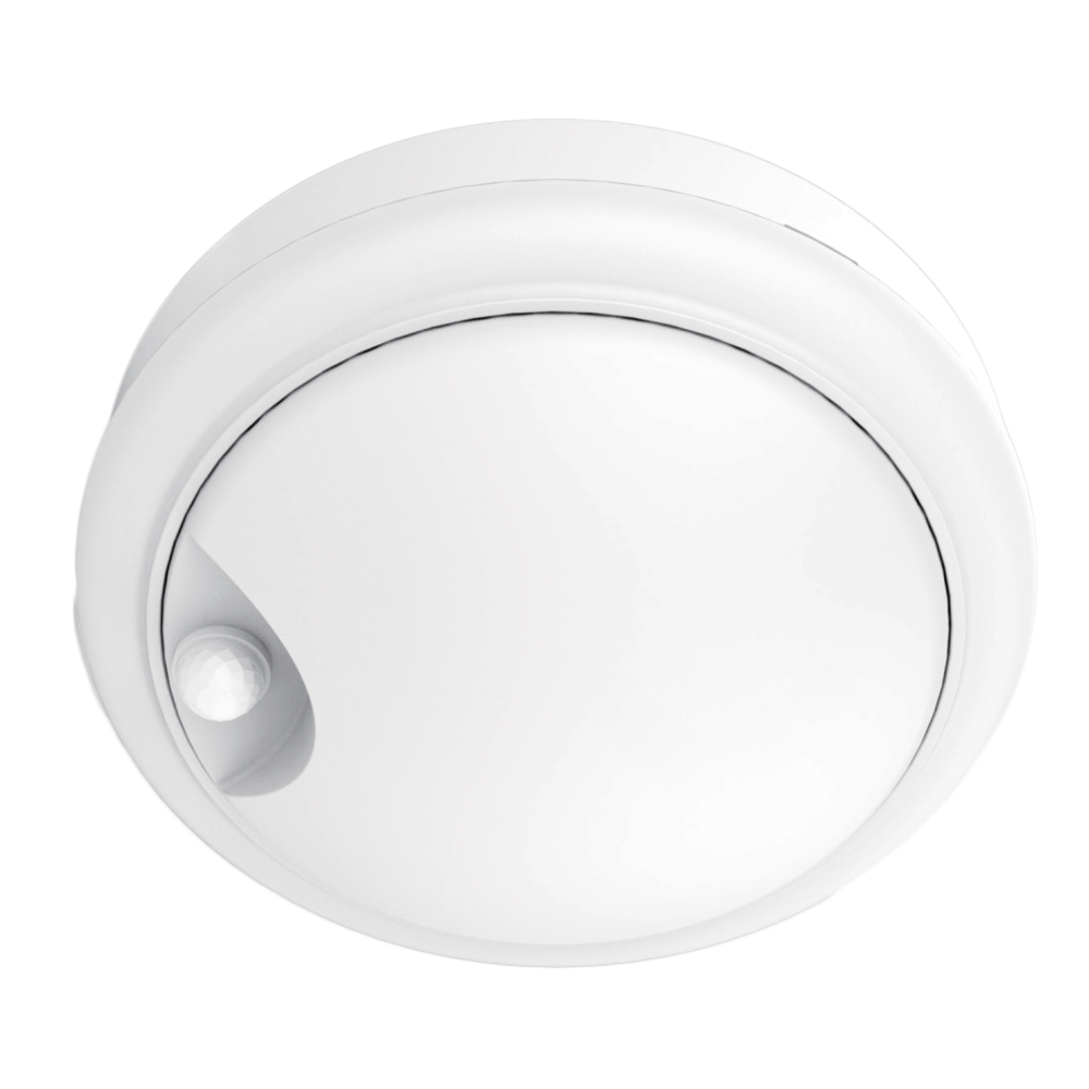 Buy LED Bunker Lights Australia Round LED Bunker Light With Sensor White Polycarbonate 3CCT - SL7272TC/WH/S
