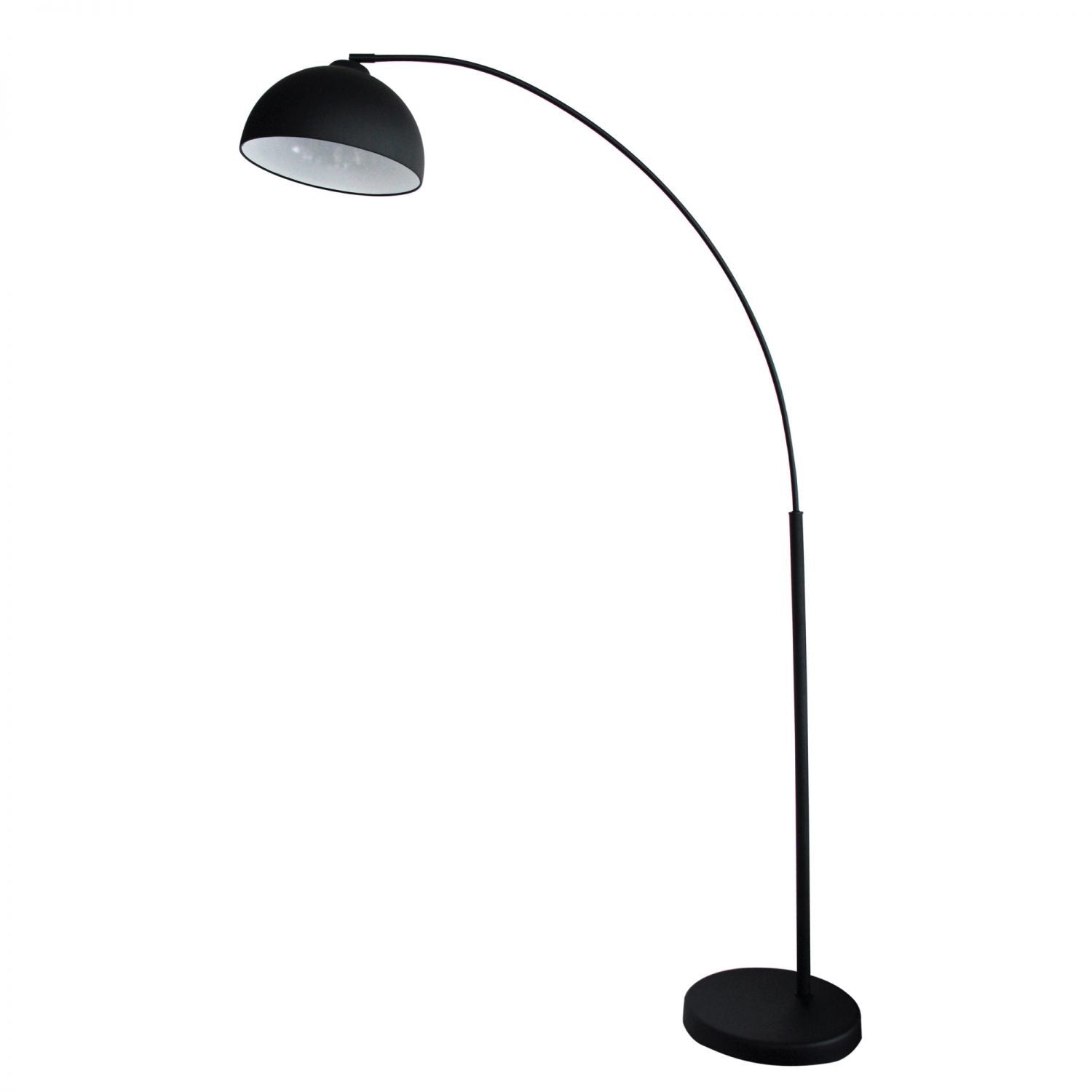 Dome 1 Light Floor Lamp Arc Matt Black - SL91201BK