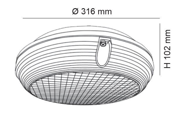 Buy LED Bunker Lights Australia MEMPHIS Round LED Bunker Light 22W 4000K IP65 - SL9719RD