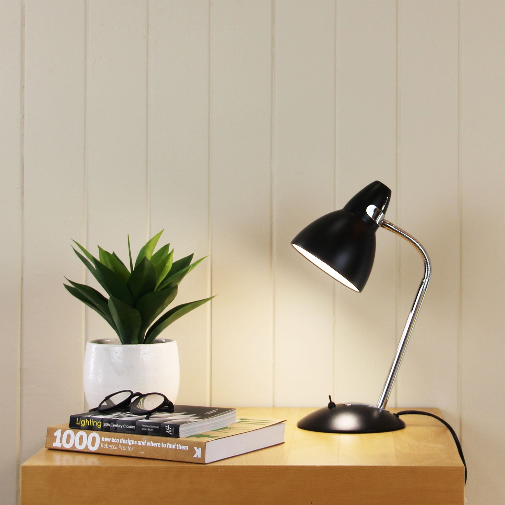 Buy Desk Lamps Australia Trax 1 Light Desk Lamp Black - SL98401BK
