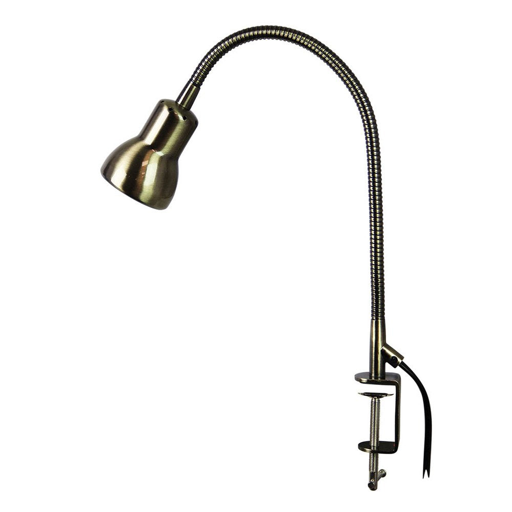 Buy Clamp Lamps Australia Scope 1 Light Desk Lamp With Clamp Antique Brass - SL98431AB