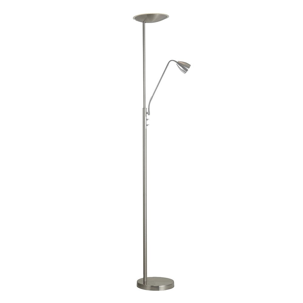 UP2 LED Floor Lamp Brushed Chrome With Child - SL98595BC