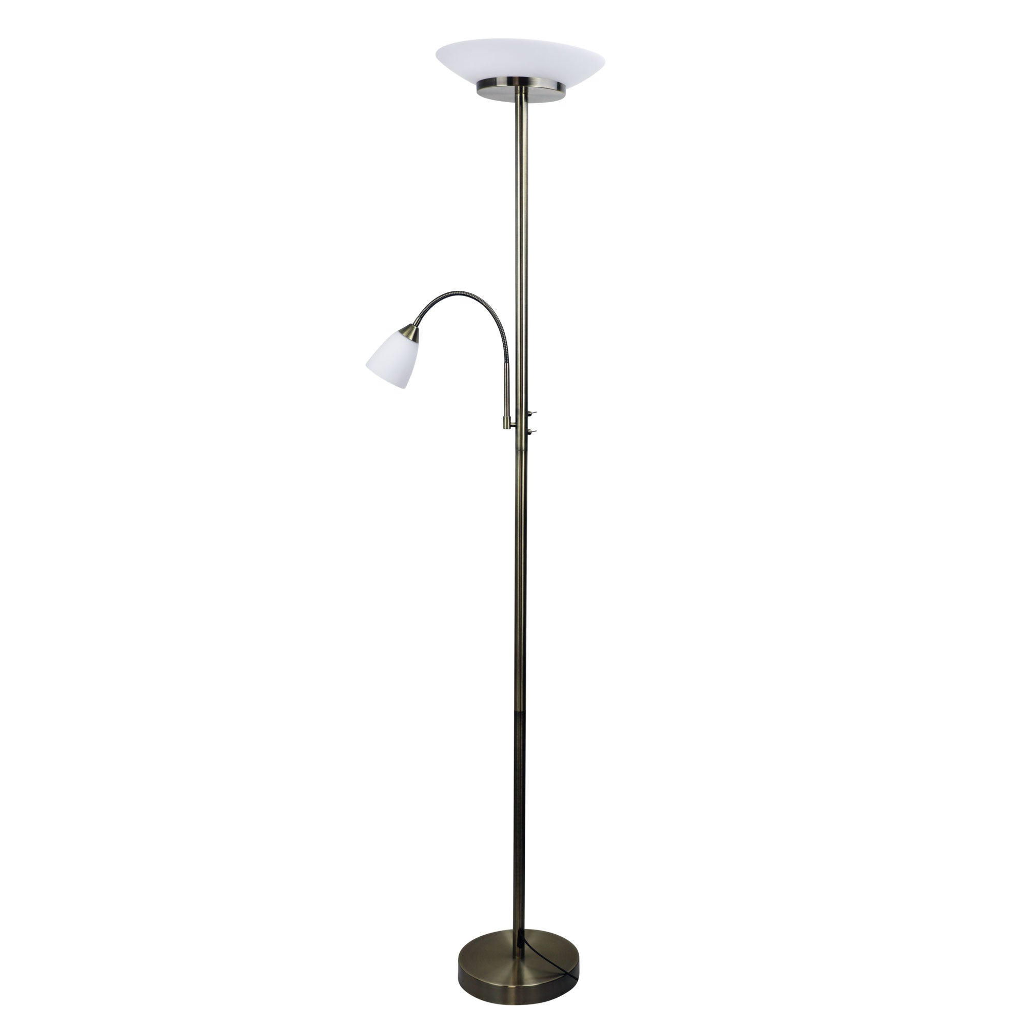 Buy Mother & Child Floor Lamps Australia Siena Mother & Child LED Floor Lamp Antique Brass - SL98599AB