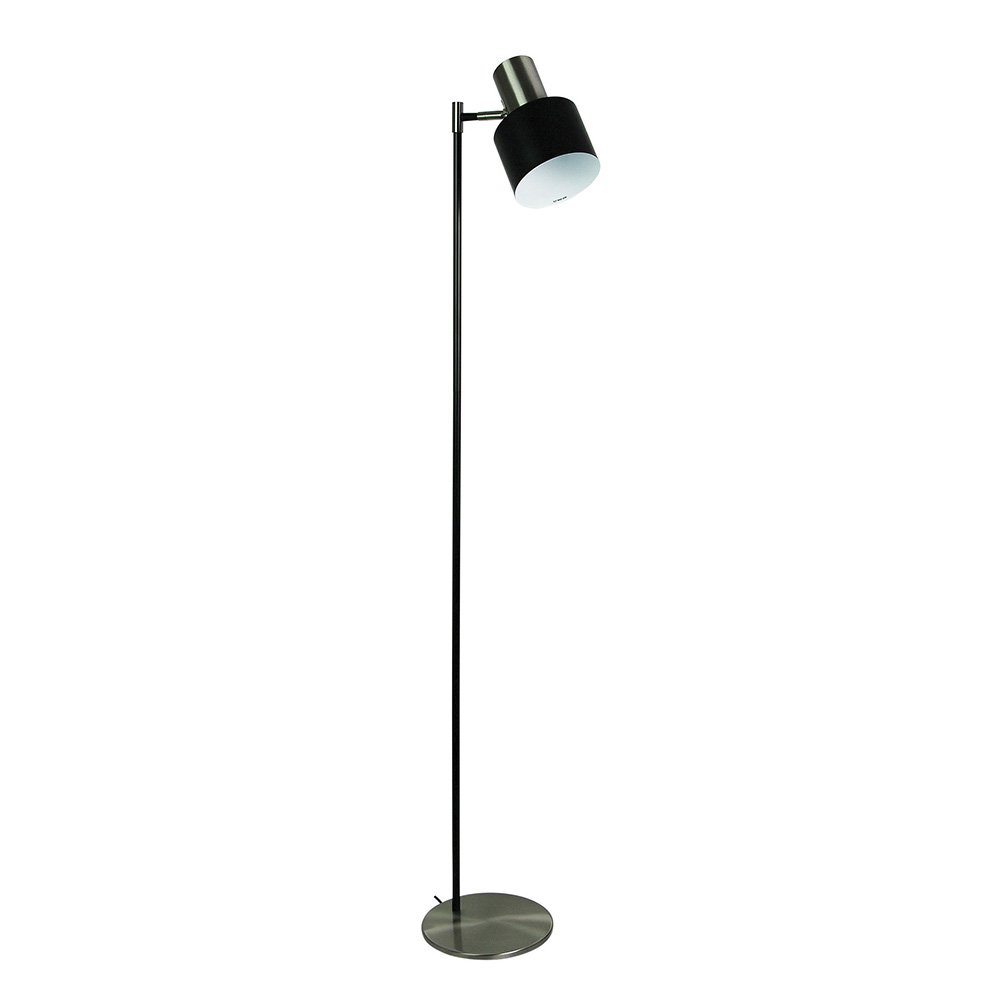 Buy Floor Lamps Australia Ari 1 Light Floor Lamp Black With Brushed Chrome Head - SL98787BC