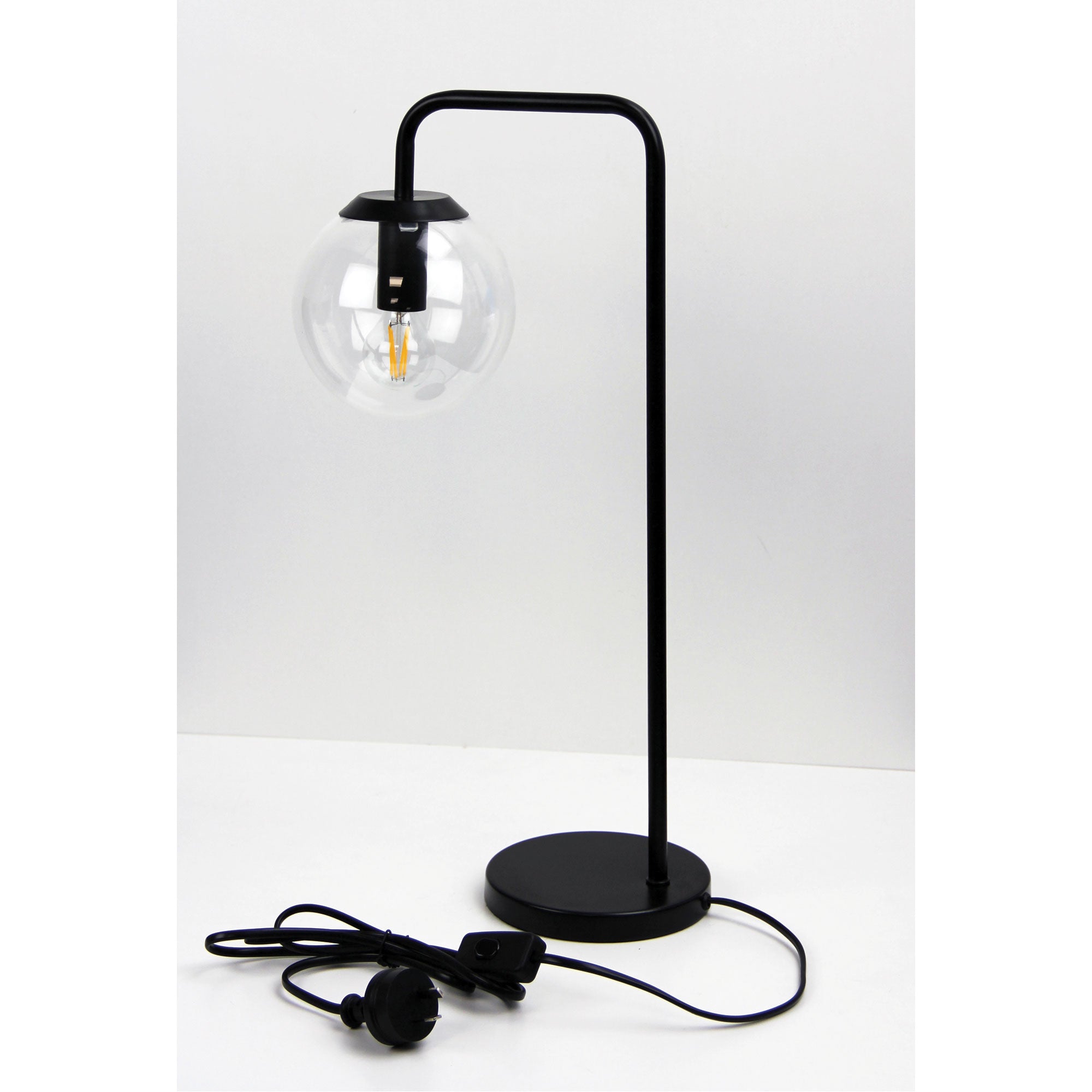 Buy Table Lamps Australia Newton 1 Light Table Lamp Black - SL98799BK