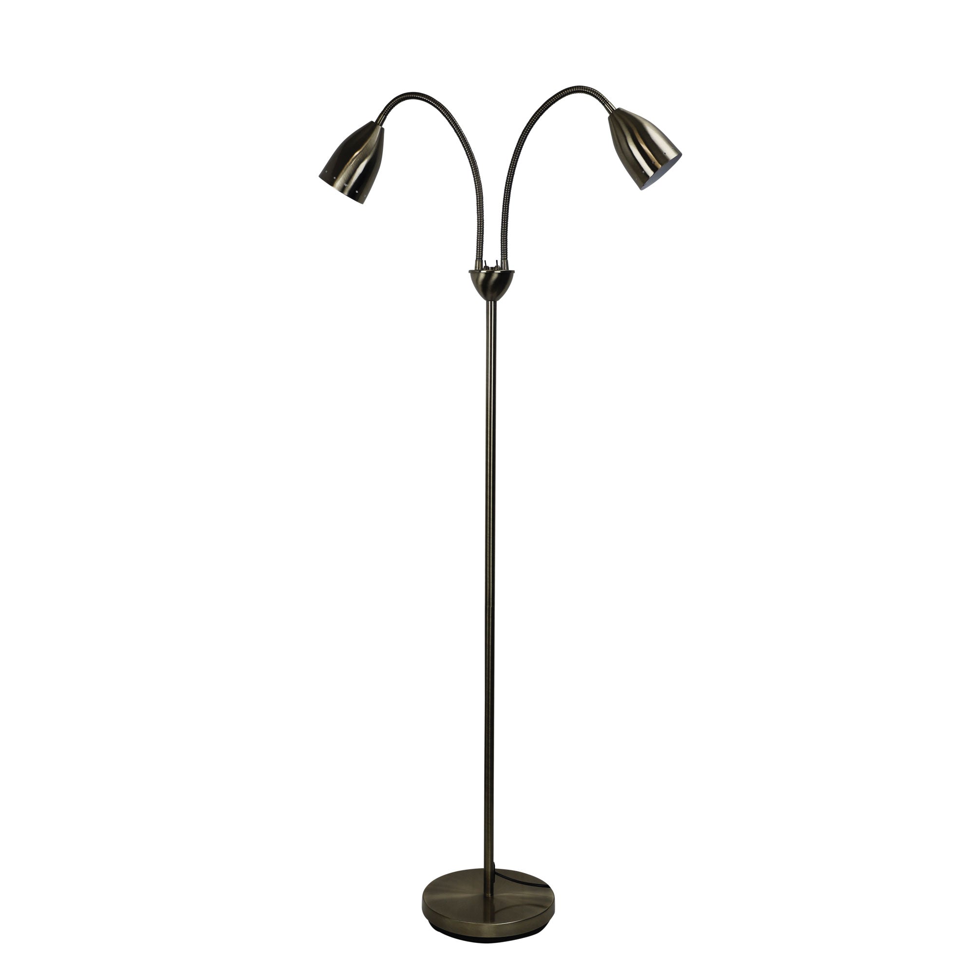Stan 2 Light Floor Lamp Antique Brass - SL98822AB
