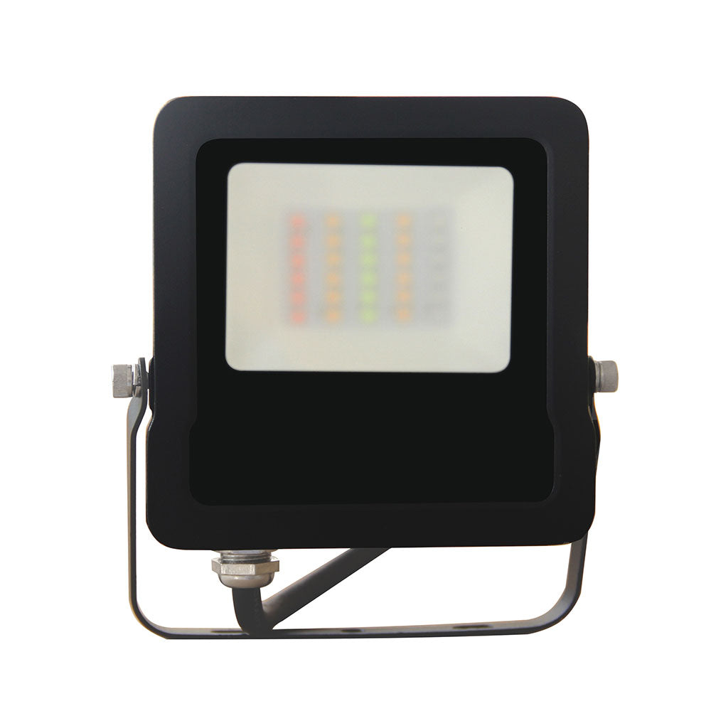 Smart LED Floodlight W113mm Black Aluminium RGB+5000K - SMTFLOOD1