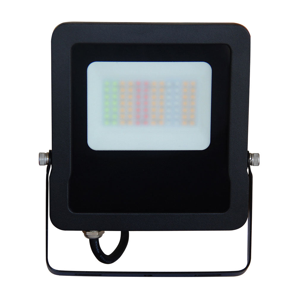 Smart LED Floodlight W154mm Black Aluminium RGB+5000K - SMTFLOOD2
