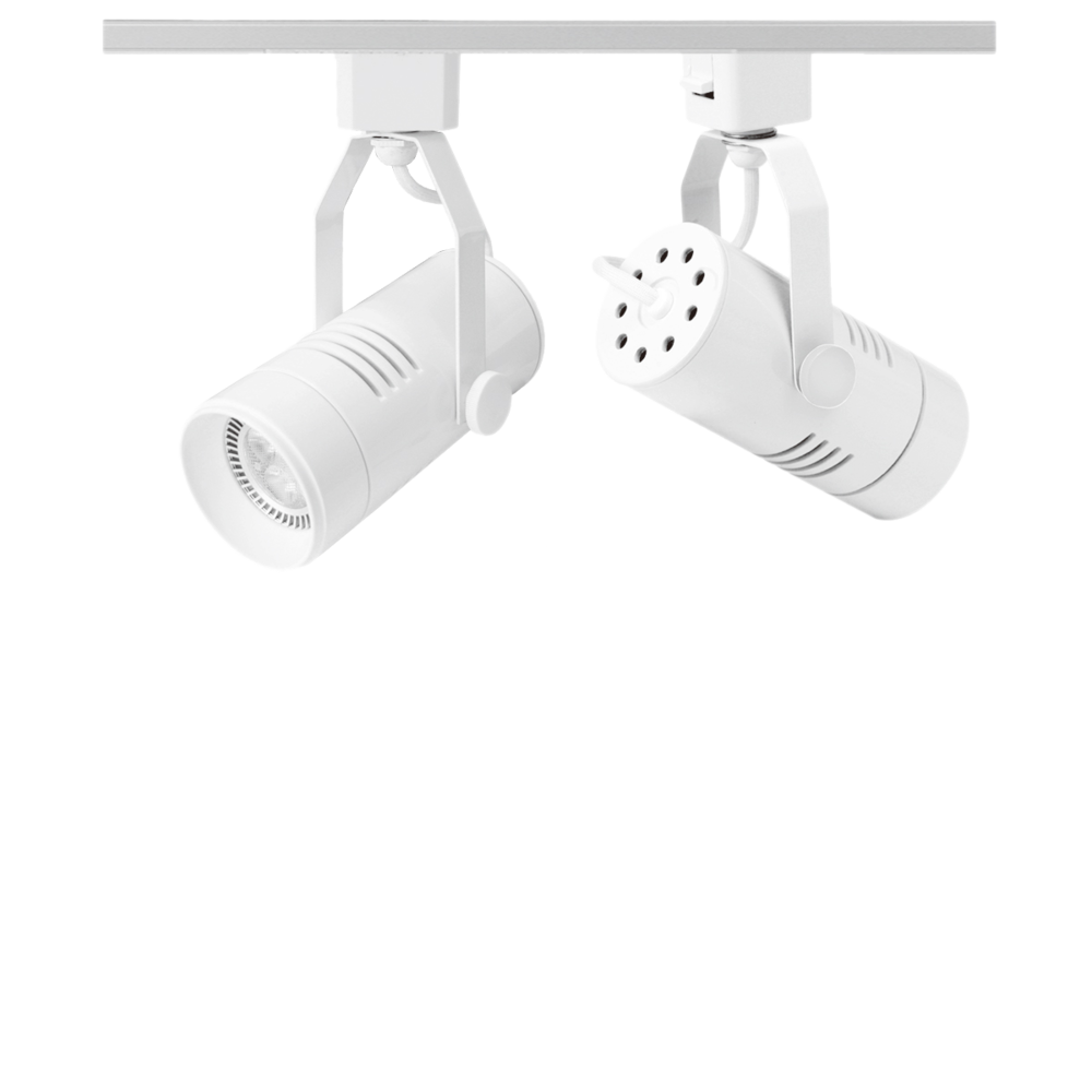 Single Circuit Track Head W87mm White Aluminium 3CCT - STR4863TC/WH