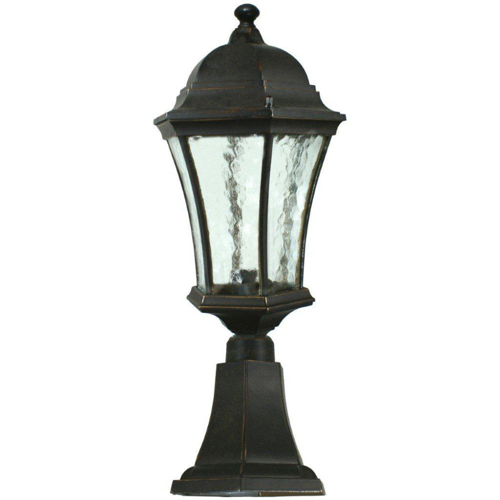 Buy Pillar & Pedestal Lights Australia Strand Medium Pillar Mount Antique Bronze IP44 - 1000492