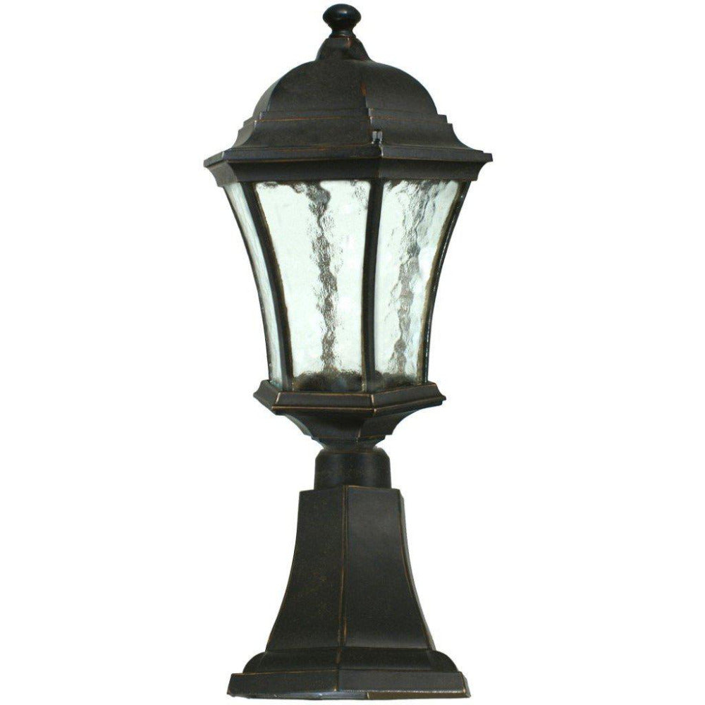 Buy Pillar & Pedestal Lights Australia Strand Small Pillar Mount Antique Bronze IP44 - 1000493