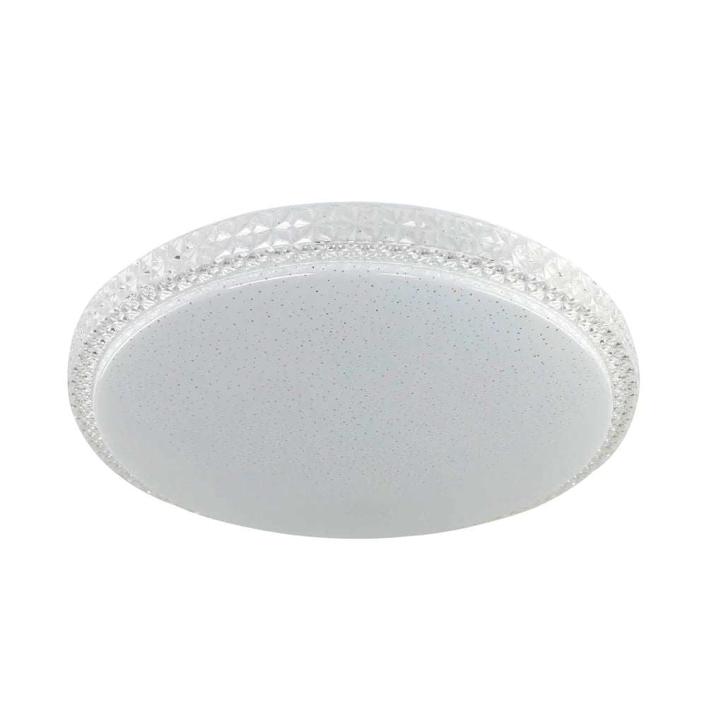 Tereza LED Oyster Light 395mm Opaline Metal - TEREZA OY40-WH3C