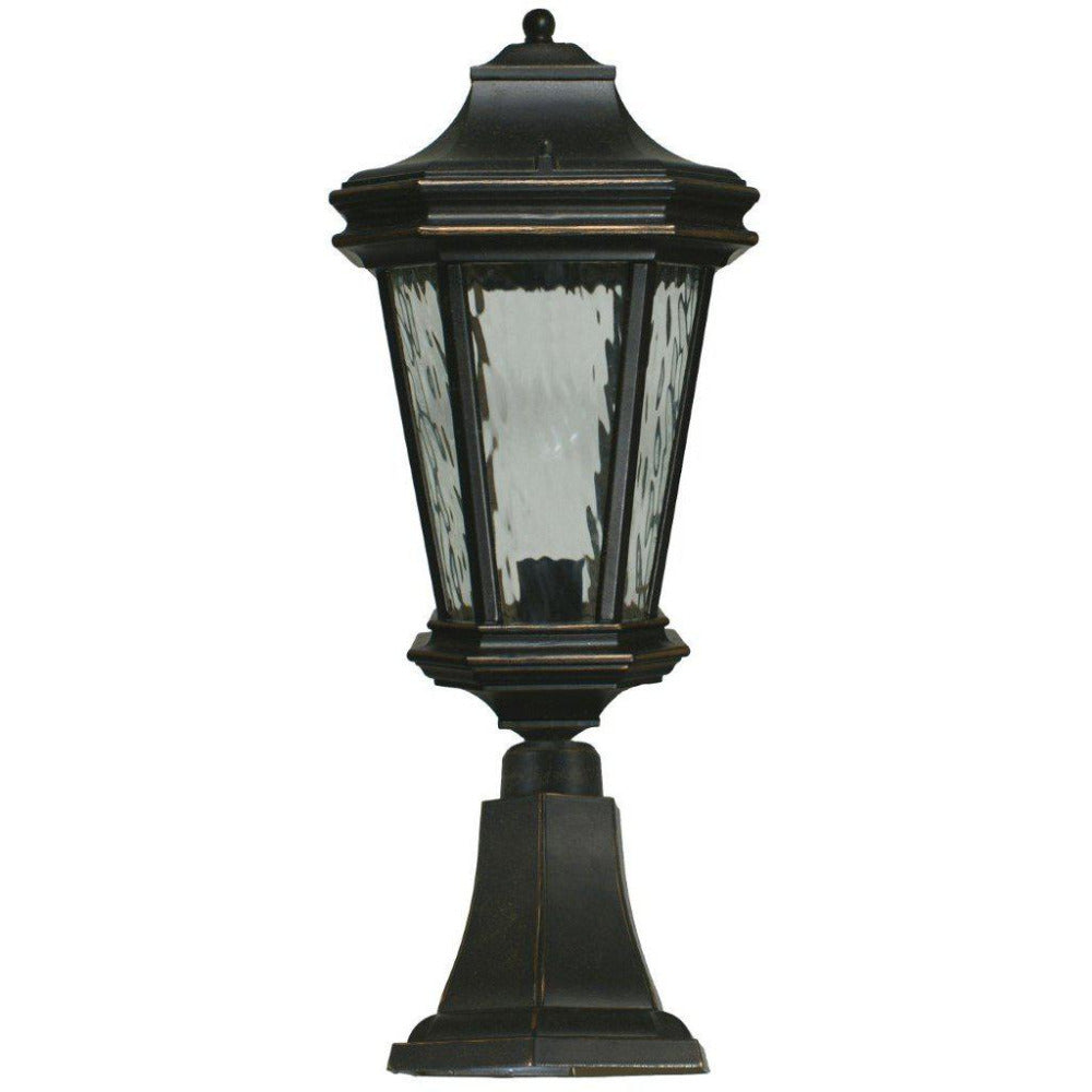 Buy Pillar & Pedestal Lights Australia Tilburn Large Pillar Mount Antique Bronze IP44 - 1000815