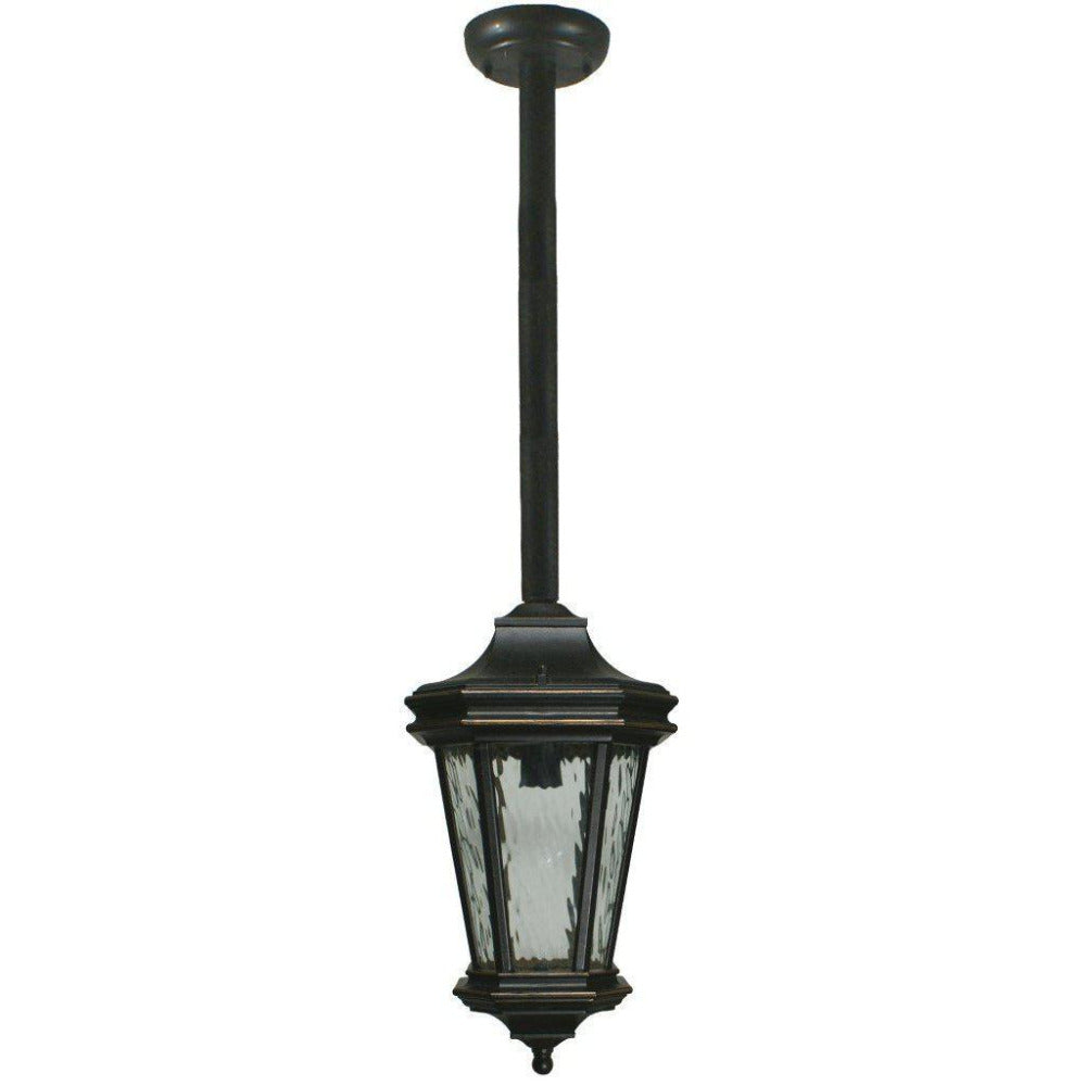 Buy Outdoor Pendant Lights Australia Tilburn Large Outdoor Rod Pendant Antique Bronze IP44 - 1000817