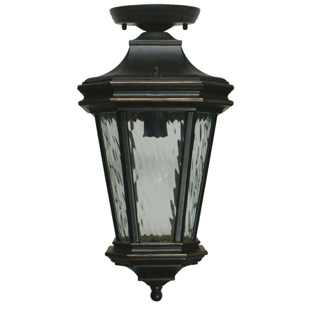 Buy Outdoor Close To Ceiling Lights Australia Tilburn Large Under Eave Light Antique Bronze IP44 - 1000816