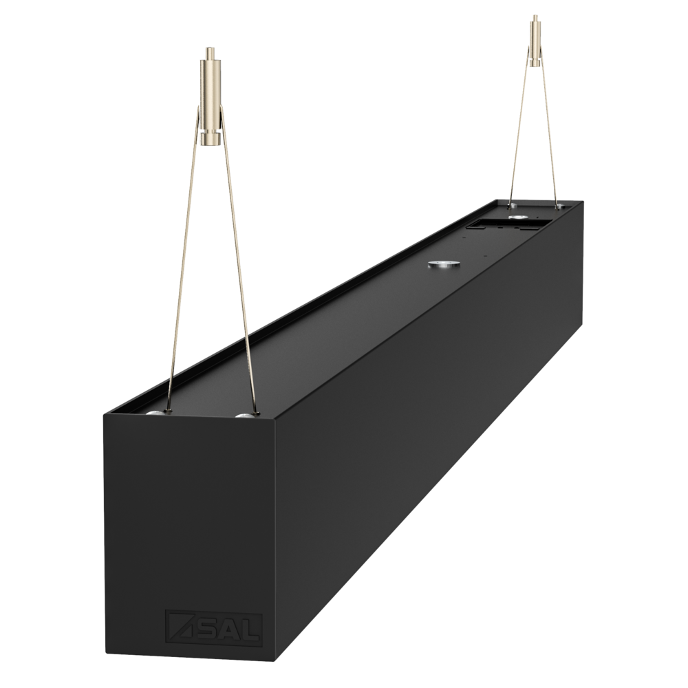 Buy LED Linear Lights Australia Titan LED Linear Light 80W Black Aluminium TRI Colour - S9776/80TC/BK