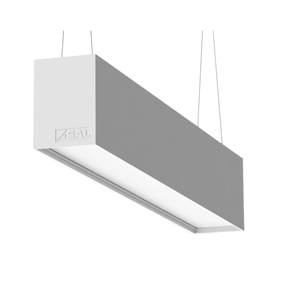 Titan LED Linear Light 40W White Aluminium TRI Colour - S9776/40TC