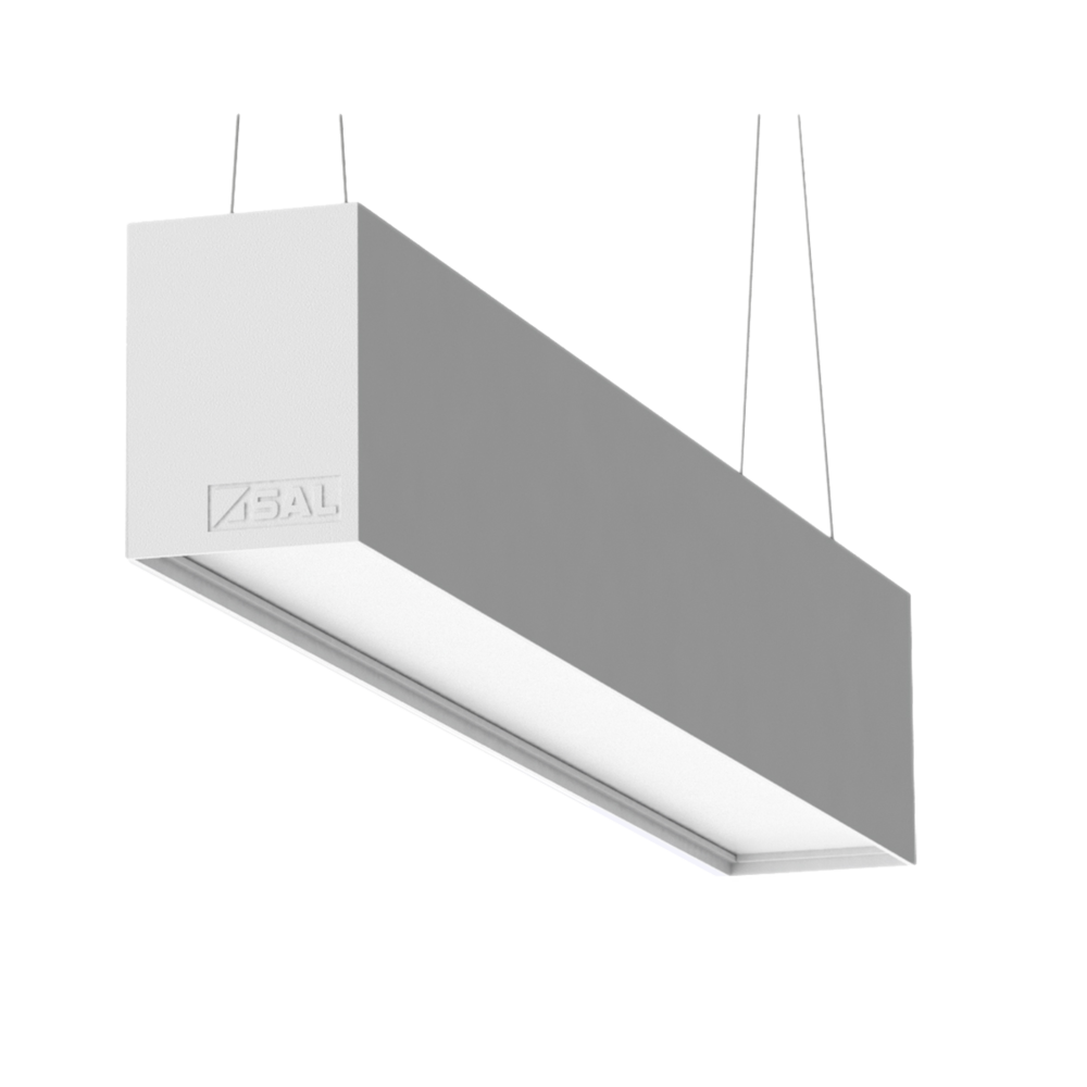 Buy LED Linear Lights Australia Titan LED Linear Light 80W White Aluminium TRI Colour - S9776/80TC