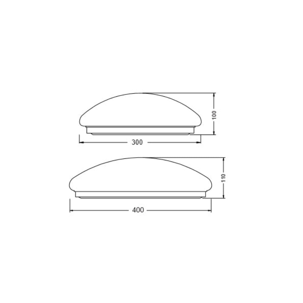 Buy LED Oyster Lights Australia Opal LED Oyster Light White 30W TRI Colour- LWOO34530