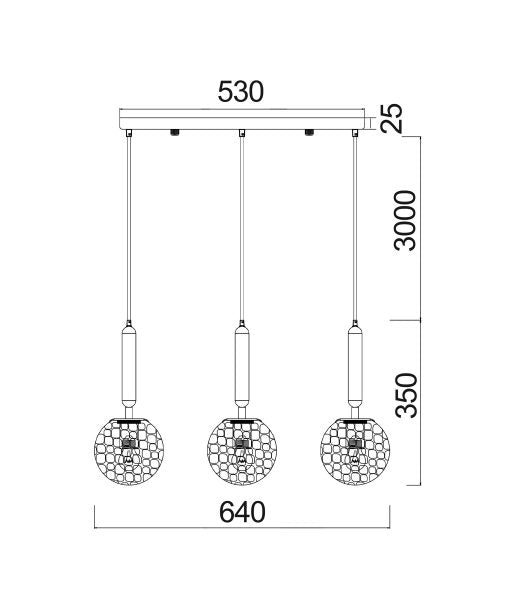 Buy Island Pendant Lights Australia Interior Bronze Amber Spherical Glass Shape 3 Light Island Pendant - TRATTINO1X3S