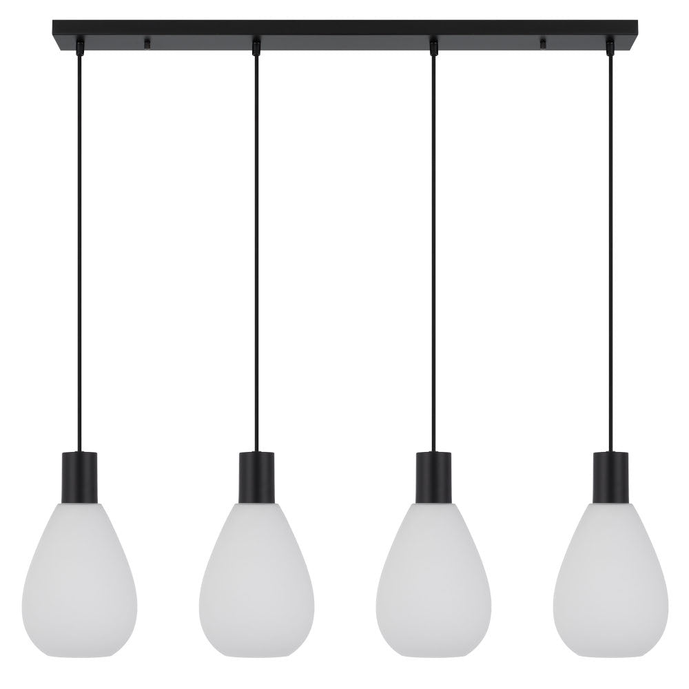 Buy Island Pendant Lights Australia Tresor 4 Light Island Pendant Black - TRESOR PE4-BKOM