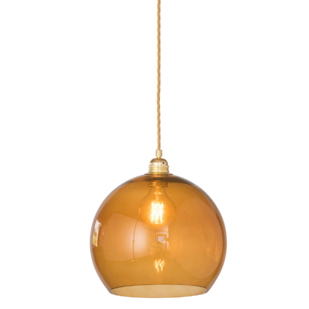 Buy Pendant Lights Australia Rowan Pendant Light W280mm Glass Matt Gold - LA101