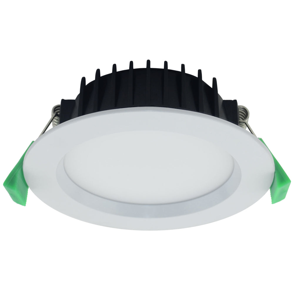 Buy Recessed Downlights Australia Tradetec Titan II 10W Tricolour LED Downlight Kit Matt White - TLTD34510WD