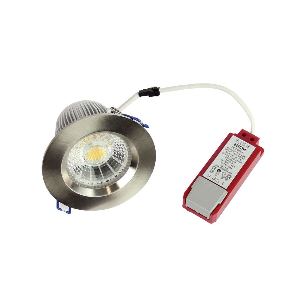 Buy Recessed Downlights Australia Theta 3000 IP44 LED Downlight Brushed Chrome - UA4703BC