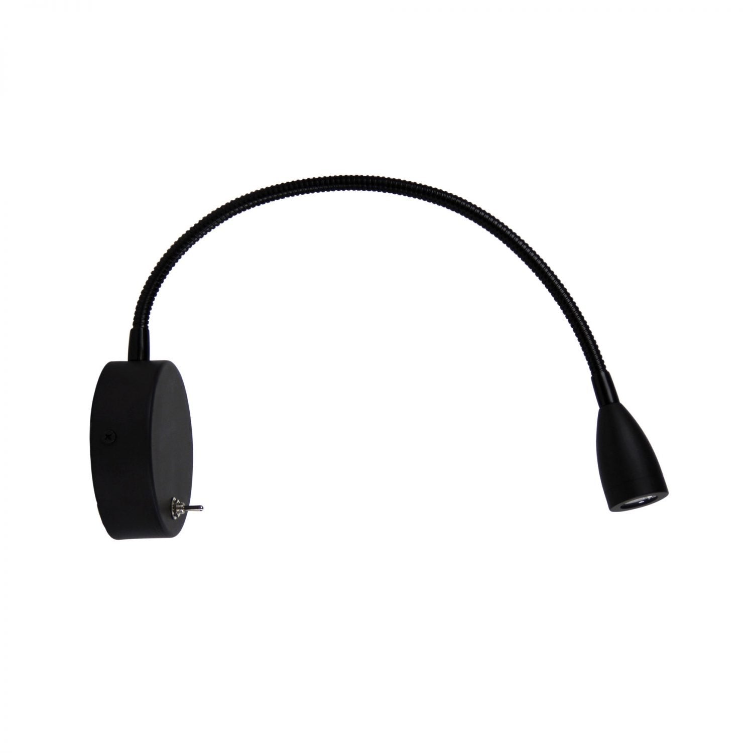 Buy Bedside Reading Lights Australia Flexi 3W Wall Light Satin Black - UA50913BK