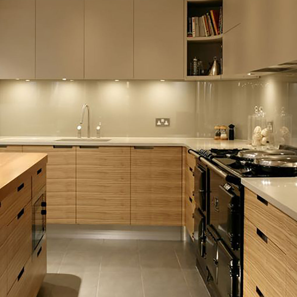 Buy Recessed LED Downlights Australia Square Under Bench Downlight 12V White Stainless Steel 3200K - CLALEDSQSCUBWW