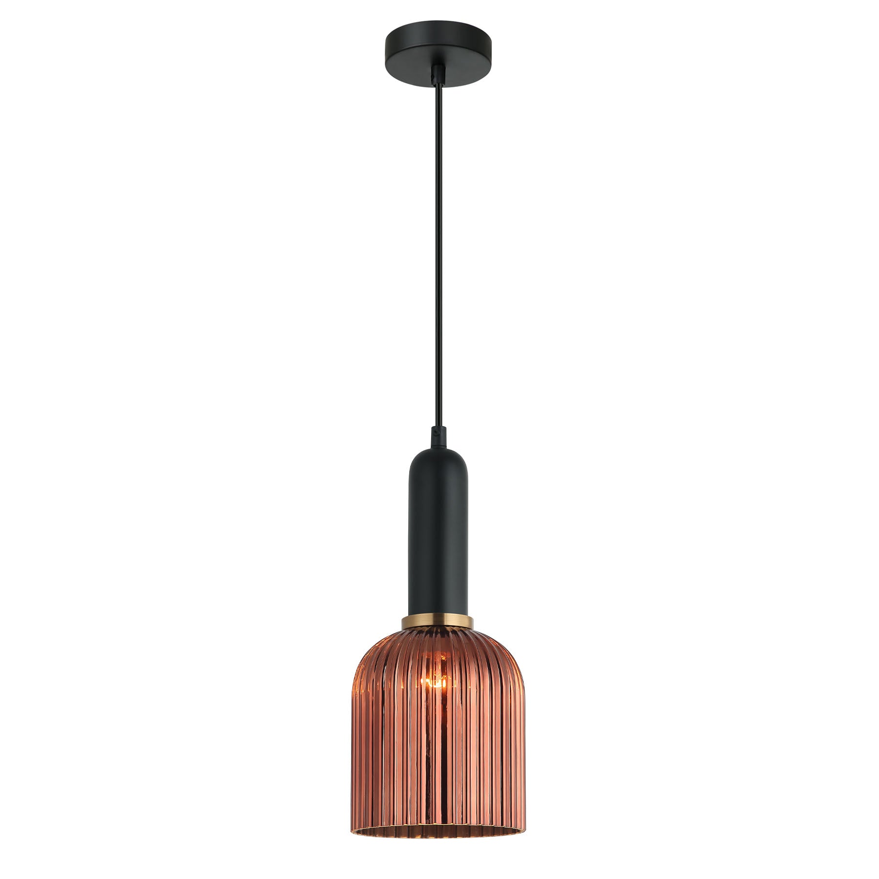 Buy Pendant Lights Australia Vintaj 1 Light Pendant Copper Glass Ellipse Shape - VINTAJ10