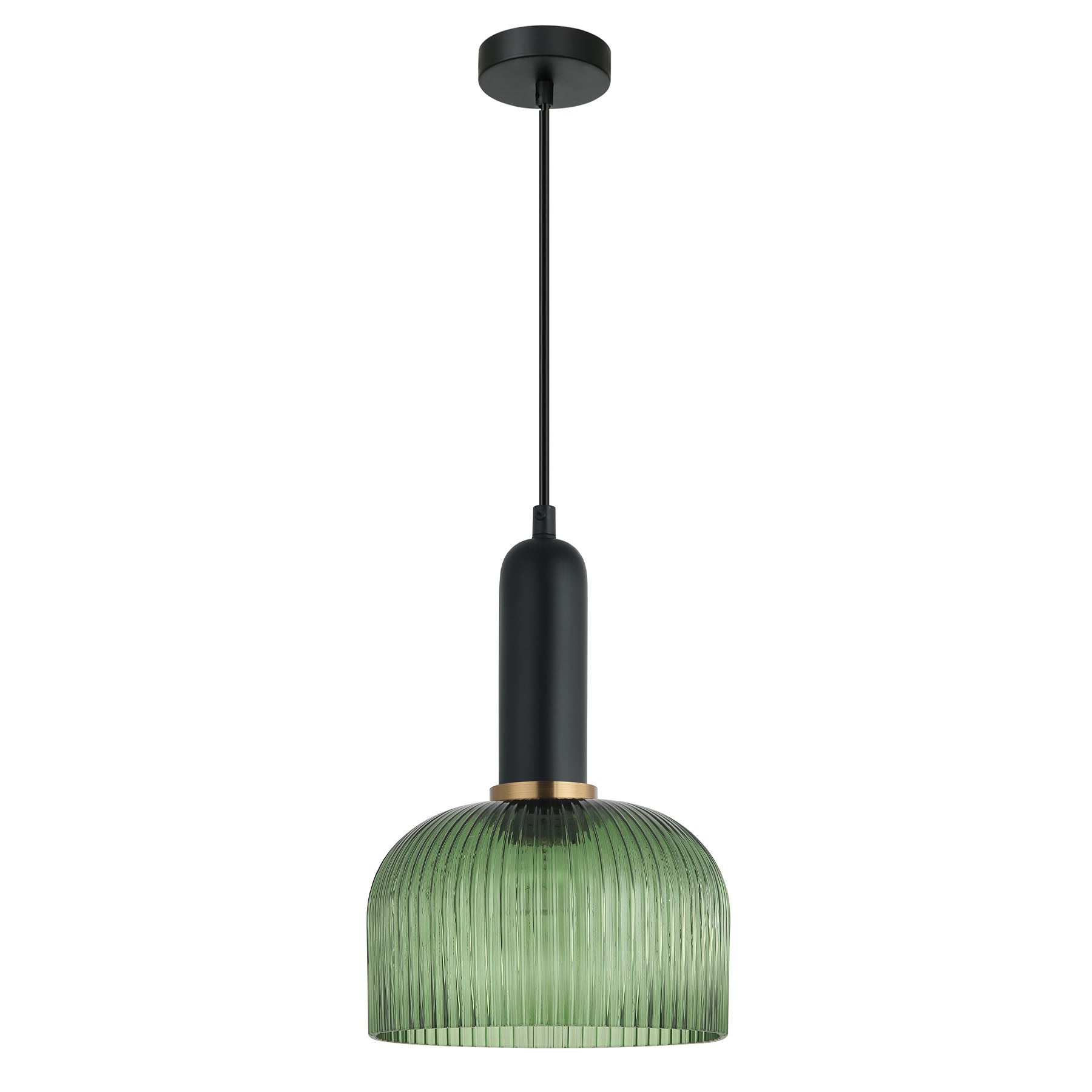 Buy Pendant Lights Australia Vintaj 1 Light Pendant Green Glass Dome Shape - VINTAJ14