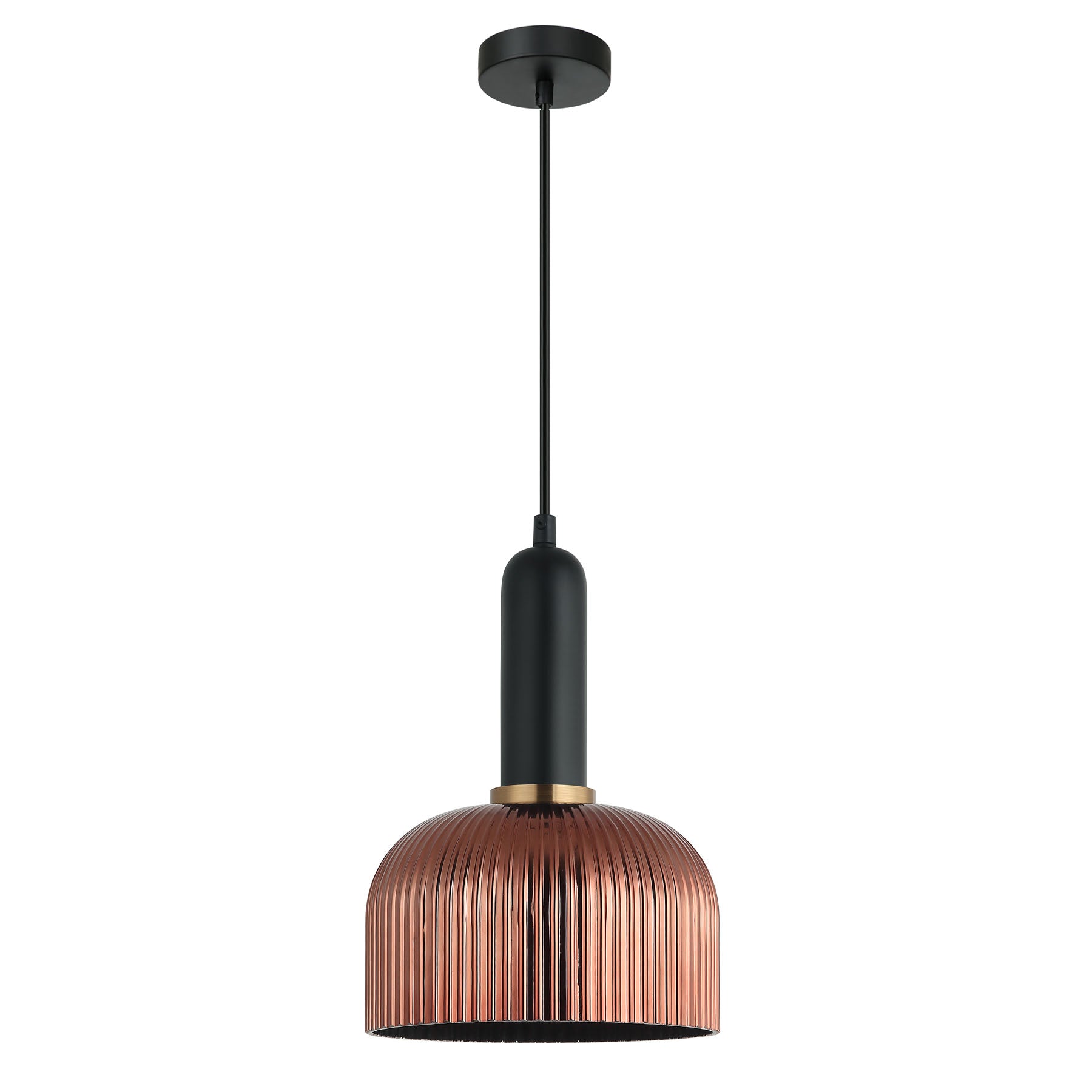Buy Pendant Lights Australia Vintaj 1 Light Pendant Copper Glass Dome Shape - VINTAJ16