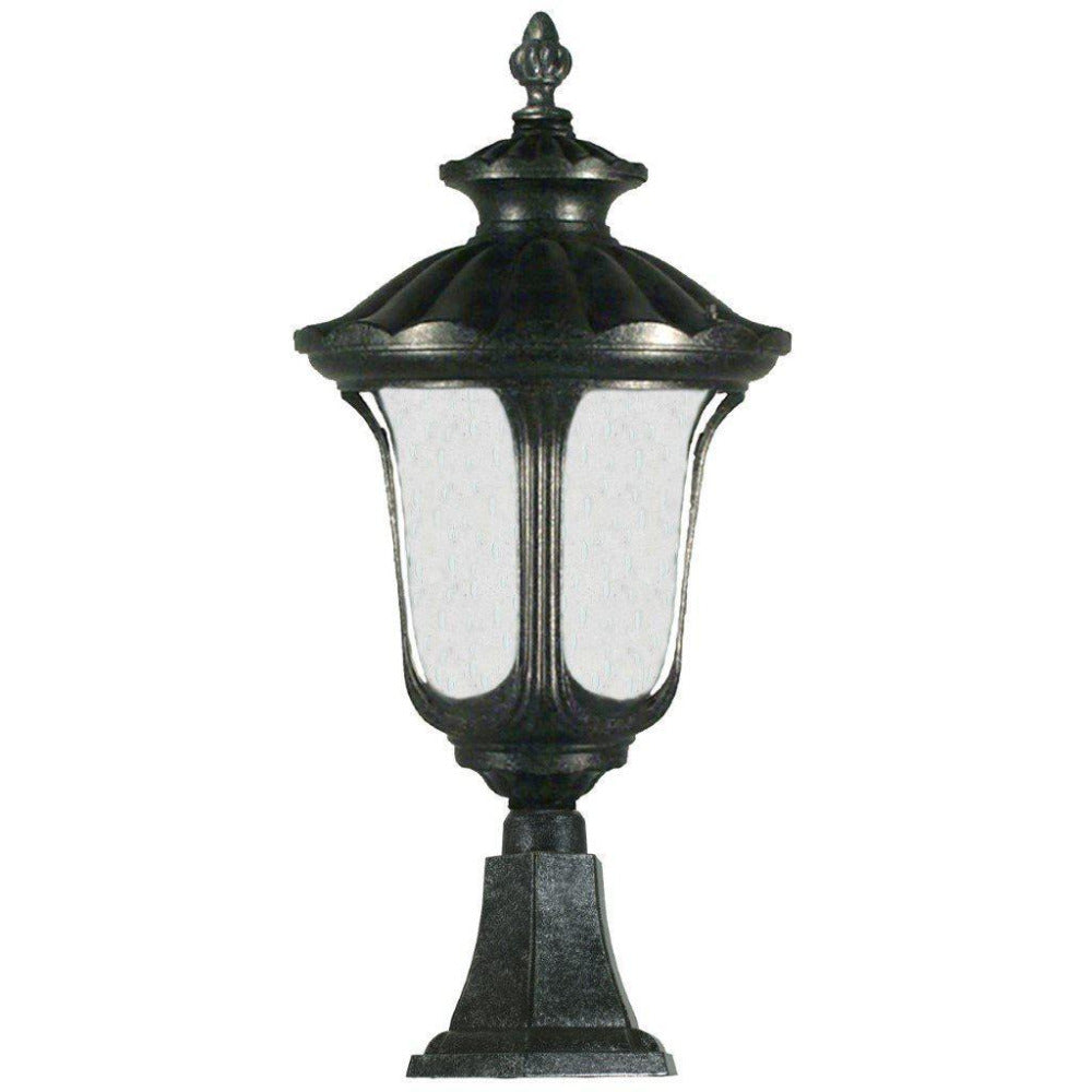 Buy Pillar & Pedestal Lights Australia Waterford Large Pillar Mount Antique Black IP44 - 1000563