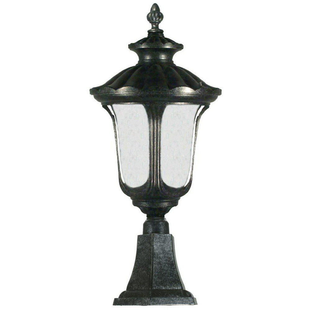 Buy Pillar & Pedestal Lights Australia Waterford Medium Pillar Mount Antique Black IP44 - 1000564
