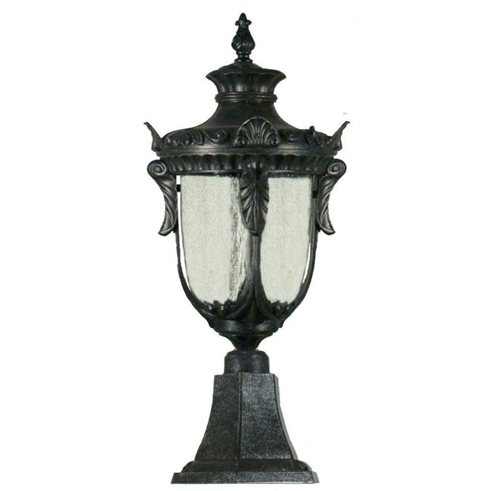 Buy Pillar & Pedestal Lights Australia Wellington Large Pillar Mount Antique Black IP44 - 1000576