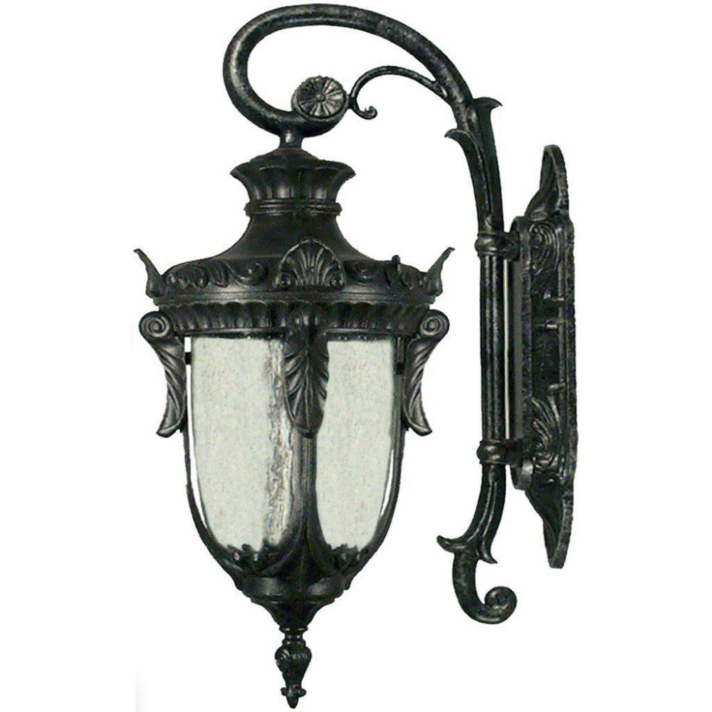 Buy Outdoor Wall Lanterns Australia Wellington Medium Outdoor Wall Light Antique Black IP44 - 1000584