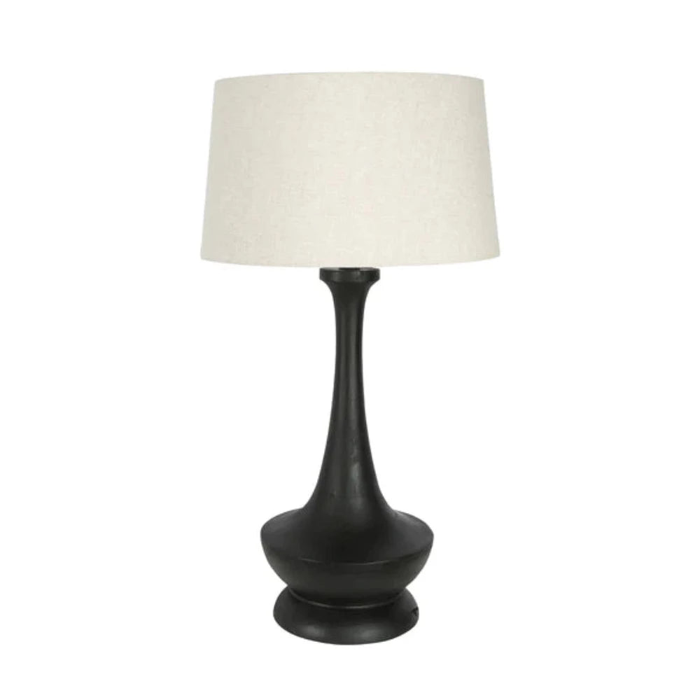 Buy Table Lamps Australia Peninsula Table Lamp 1 Light Black Timber - ZAF1016B