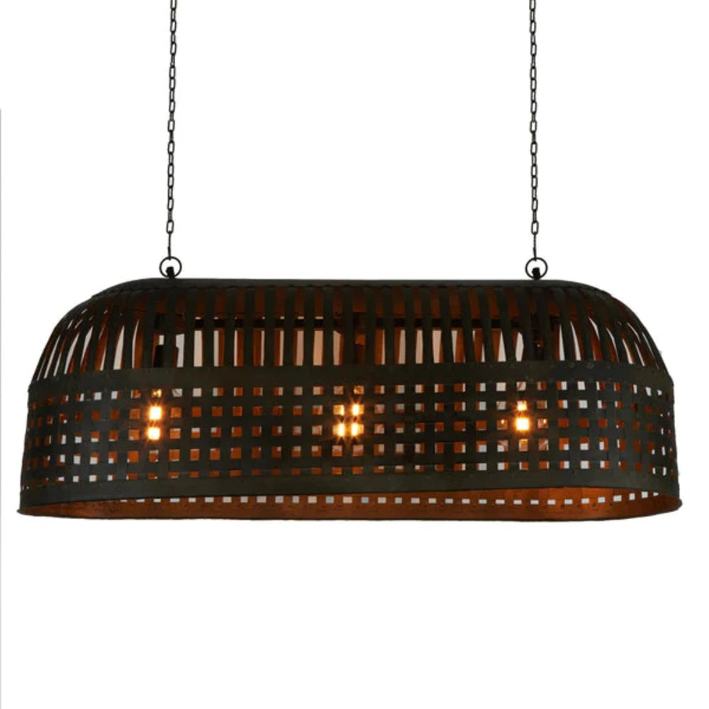 Esch Pendant 3 Lights Antique Black Metal - ZAF12090