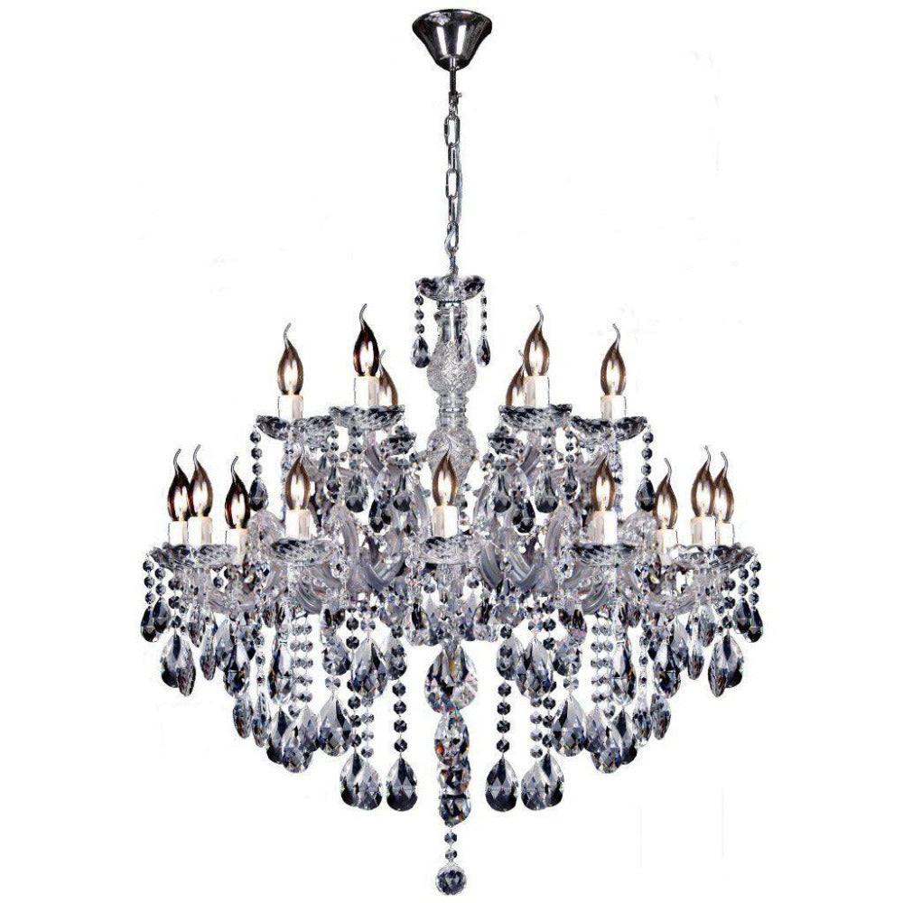 Buy Chandeliers Australia Zurich 18 Light Crystal Chandelier Chrome - 1000609